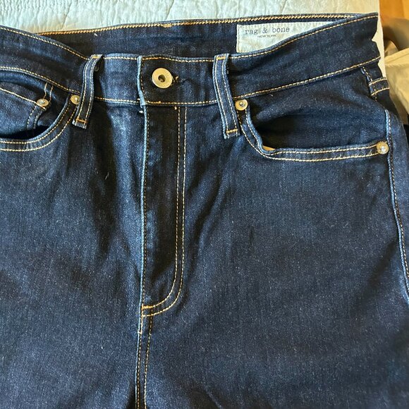 Rag & Bone Casey High Rise Flare Jeans - Size 28 High Rise, Dark Wash, Flare - Picture 5 of 10